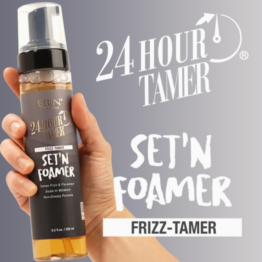 EBIN NEW YORK 24 Hour Tamer Set'n Foamer Frizz-Tamer 8.5oz/ 250ml